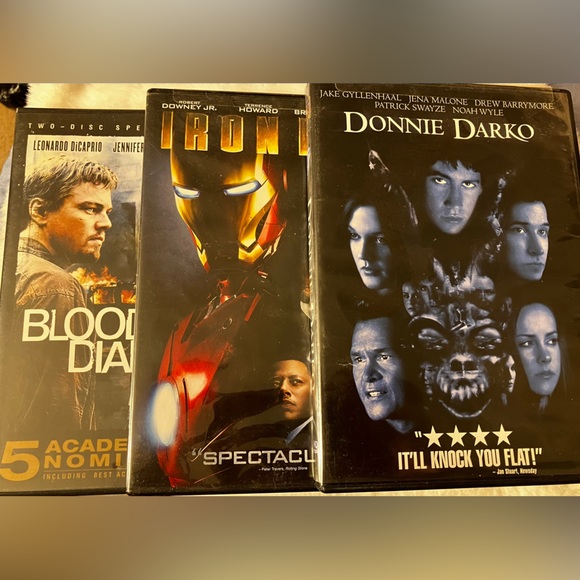 Other - Iron Man, Donnie Darko & Blood Diamond DVDs